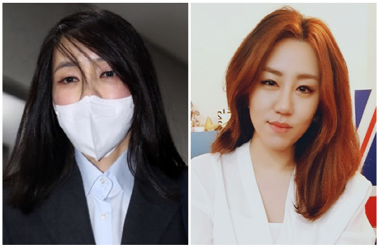 윤석열 국민의힘 대선 후보 부인 김건희씨(왼쪽)와 '고발사주 의혹' 제보자 조성은씨. 조성은 페이스북, 연합뉴스